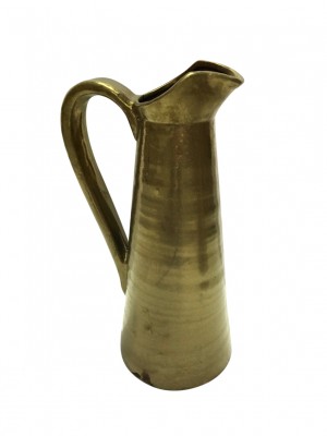 CERAMIC PITCHER GOLD COLOR
