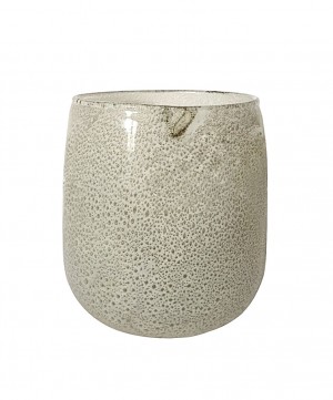 Atella 6.9" x 7.1" Round Glass Vase