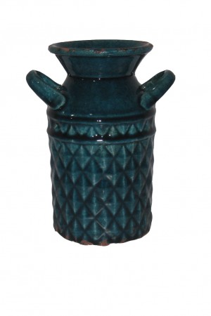 CERAMIC VASE WITH TWO HANDLES