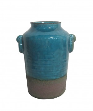 CERAMIC VASE DBL HANDLE