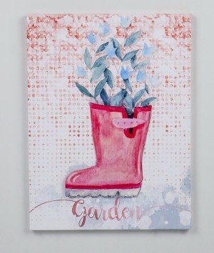15.74 Inch H pink  3D canvas wall art