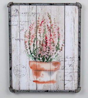 19.7 Inch H green/brown canvas wall art