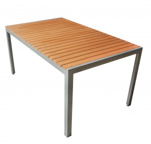 Yellow Faux Wood Table