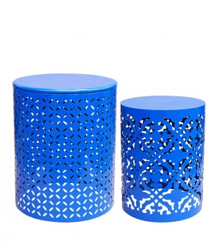S/2 PLANT STAND ROYAL BLUE