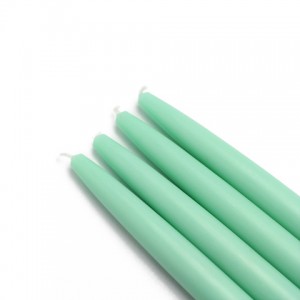 6 Inch Aqua Taper Candles (1 Dozen)