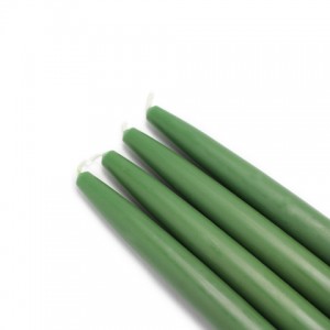 6 Inch Hunter Green Taper Candles (144pcs/Case) Bulk