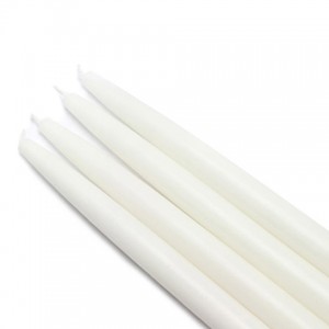 10 Inch White Taper Candles (144pcs/Case) Bulk