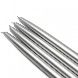 10 Inch Metallic Taper Candles (1 Dozen)