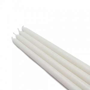 12 Inch White Taper Candles (1 Dozen)
