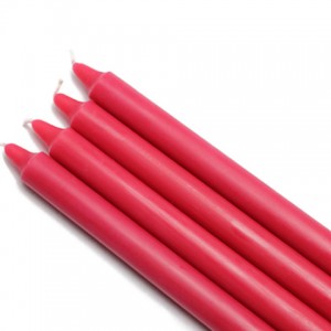 10 Inch Red Straight Taper Candles (1 Dozen)