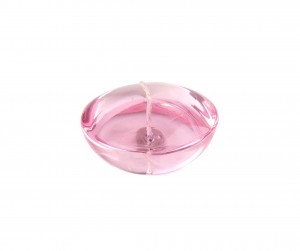 3 Inch Clear Light Rose Gel Floating Candles (6pc/Box)