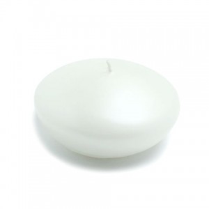 4 Inch Pearl White Floating Candles (3pc/Box)