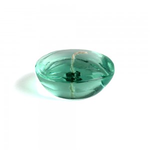 3 Inch Clear Aqua Gel Floating Candles (72pcs/Case) Bulk