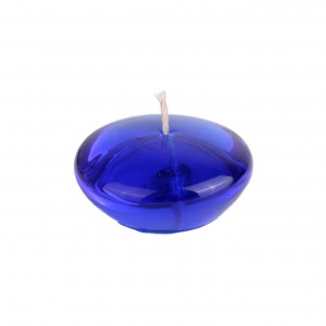 3 Inch Clear Blue Gel Floating Candles (72pcs/Case) Bulk
