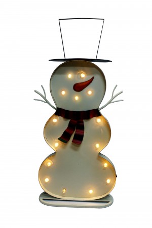 Snow Man With LED Lights