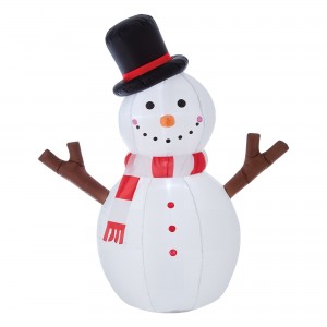 4FT Inflatable Tree Hand Snowman