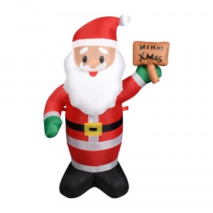 4FT Santa Claus Inflatable with LED lights