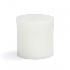 3 x 3 Inch White Pillar Candle