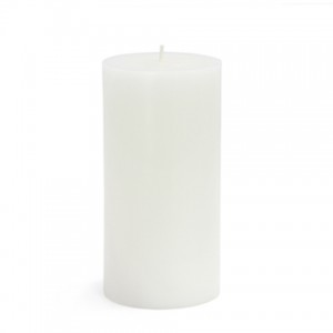 3 x 6 Inch White Pillar Candle
