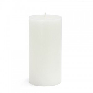 3 x 6 Inch White Citronella Pillar Candle