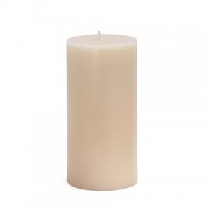 3 x 6 Inch Pale Ivory Pillar Candle