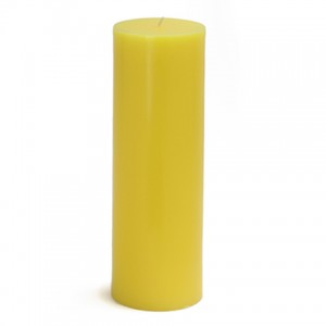 3 x 9 Inch Yellow Citronella Pillar Candle