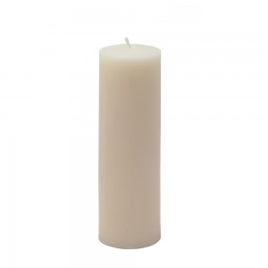 2 x 6 Inch Pale Ivory Pillar Candle