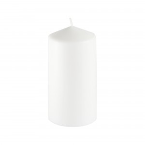 3Pack 3 Inchx 6 Inch White Pressed and Over-Dipped Pillar Candles