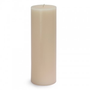 3 x 9 Inch Pale Ivory Pillar Candles (12pcs/Case) Bulk