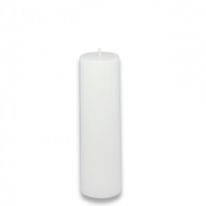 2 x 6 Inch White Pillar Candle