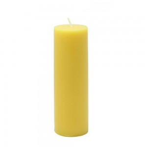 2 x 6 Inch Yellow Pillar Candle (24pcs/Case) Bulk