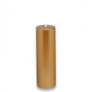 2 x 6 Inch Metallic Pillar Candle (24pcs/Case) Bulk