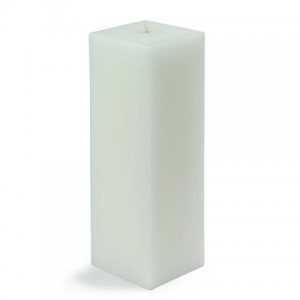 3 x 9 Inch Square Pillar Candle (12pcs/Case) Bulk