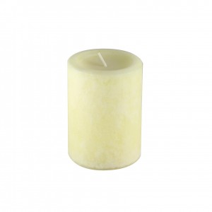 3 Inch x 4 Inch Ivory Vanilla Scented Pillar Candle (12pcs/Case) Bulk