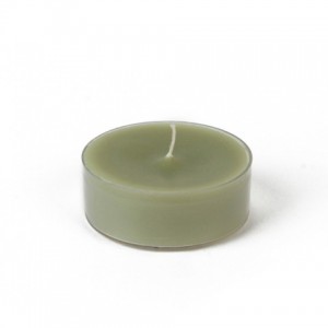 Mega Oversized Sage Green Tealights (144pcs/Case) Bulk