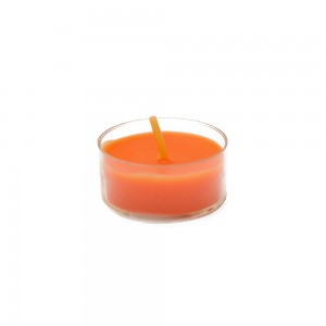 Orange Tealight Candles (50pcs/Pack)