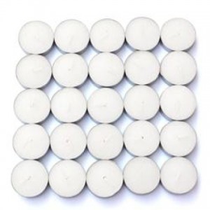 100pk Unscented White Tealight Candles