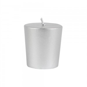 Metallic Silver Votive Candles (96pc/Case) Bulk