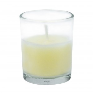 Ivory Round Glass Votive Candles (96pcs/Case) Bulk