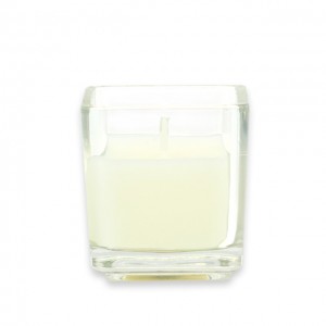 Ivory Square Glass Votive Candles (12pc/Box)