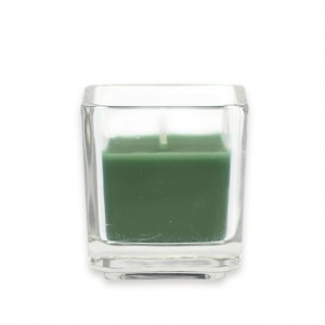 Hunter Green Square Glass Votive Candles (96pcs/Case) Bulk