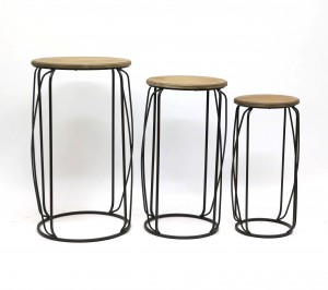 Tall Metal Frame Decor Stand