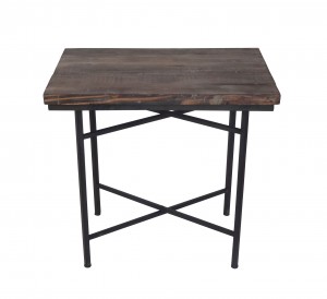 WOOD/METAL RECT.TABLE.
