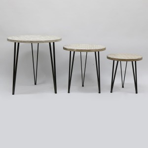 METAL AND WOOD TABLES