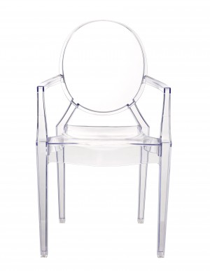 Clear Plastic Arm Chair (Set of 2)