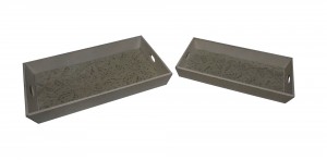 Mary Wood Tray-Set of 2