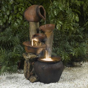 Pentole Pot Outdoor/Indoor Fountain with Illumination
