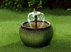 Green Bowl with Nozzle Water Fountain