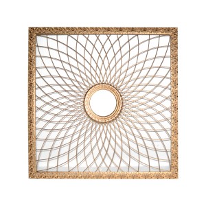 28 Inch Square Silver Metal Wall Decor
