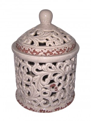 Classic Ivory Jar-L
